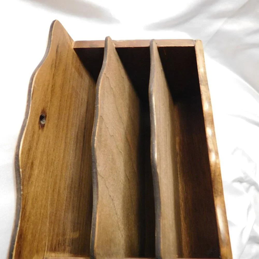 Vintage Patriotic The Union and the Constitution Forever Wood Letter Mail Sorter